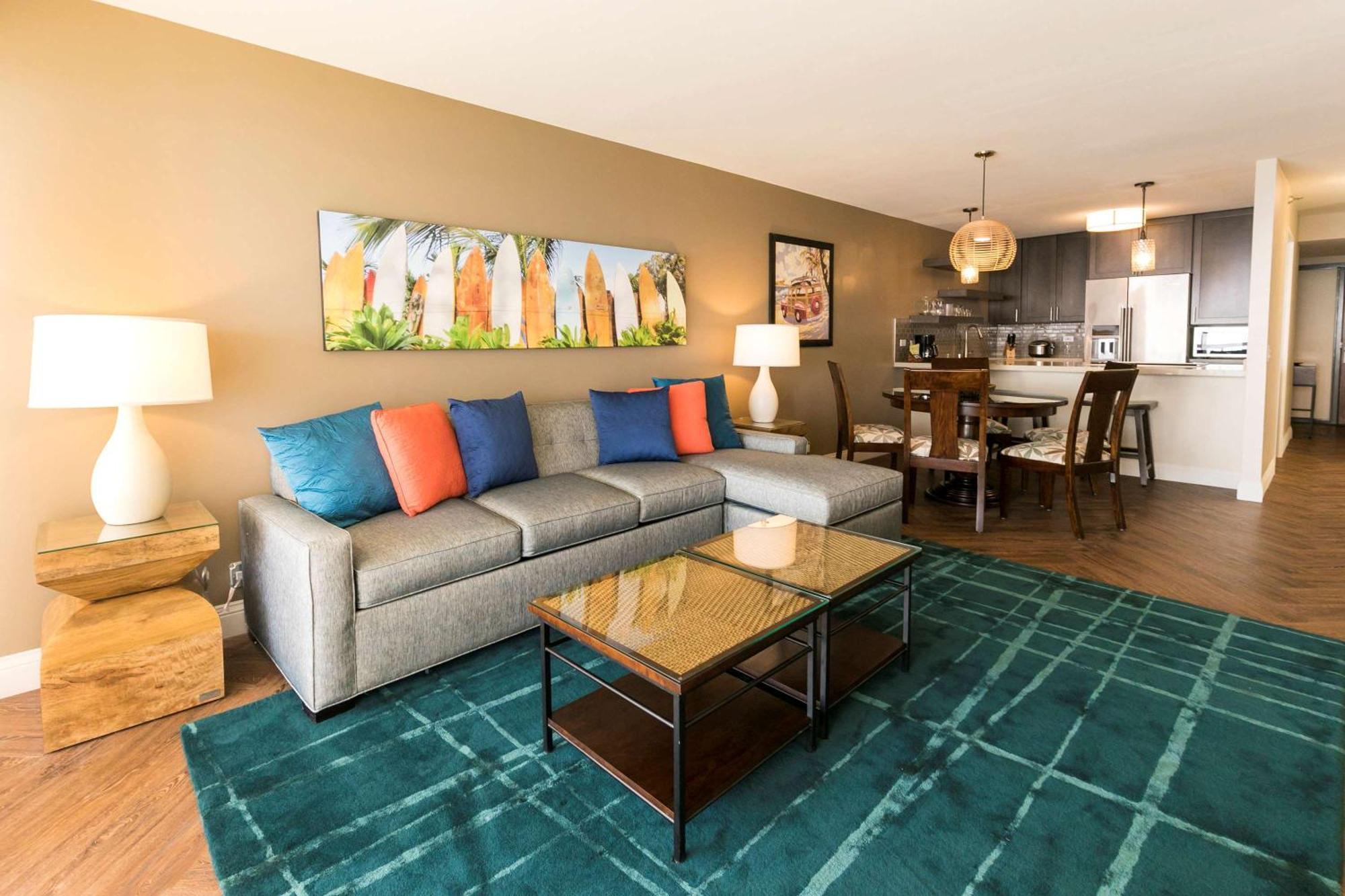 הונולולו Aston Waikiki Beach Tower מראה חיצוני תמונה Living room